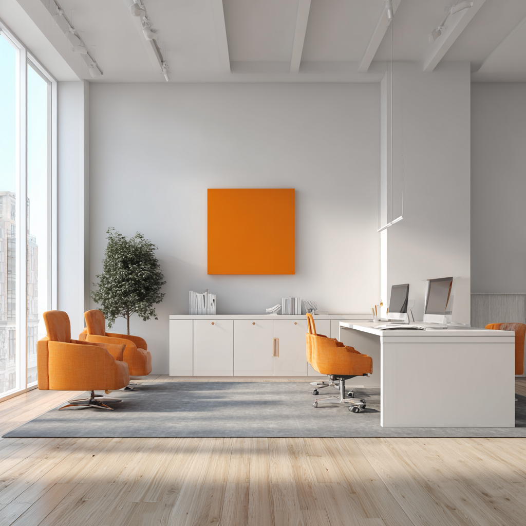 Peinture commerciale Paris - Bureau moderne