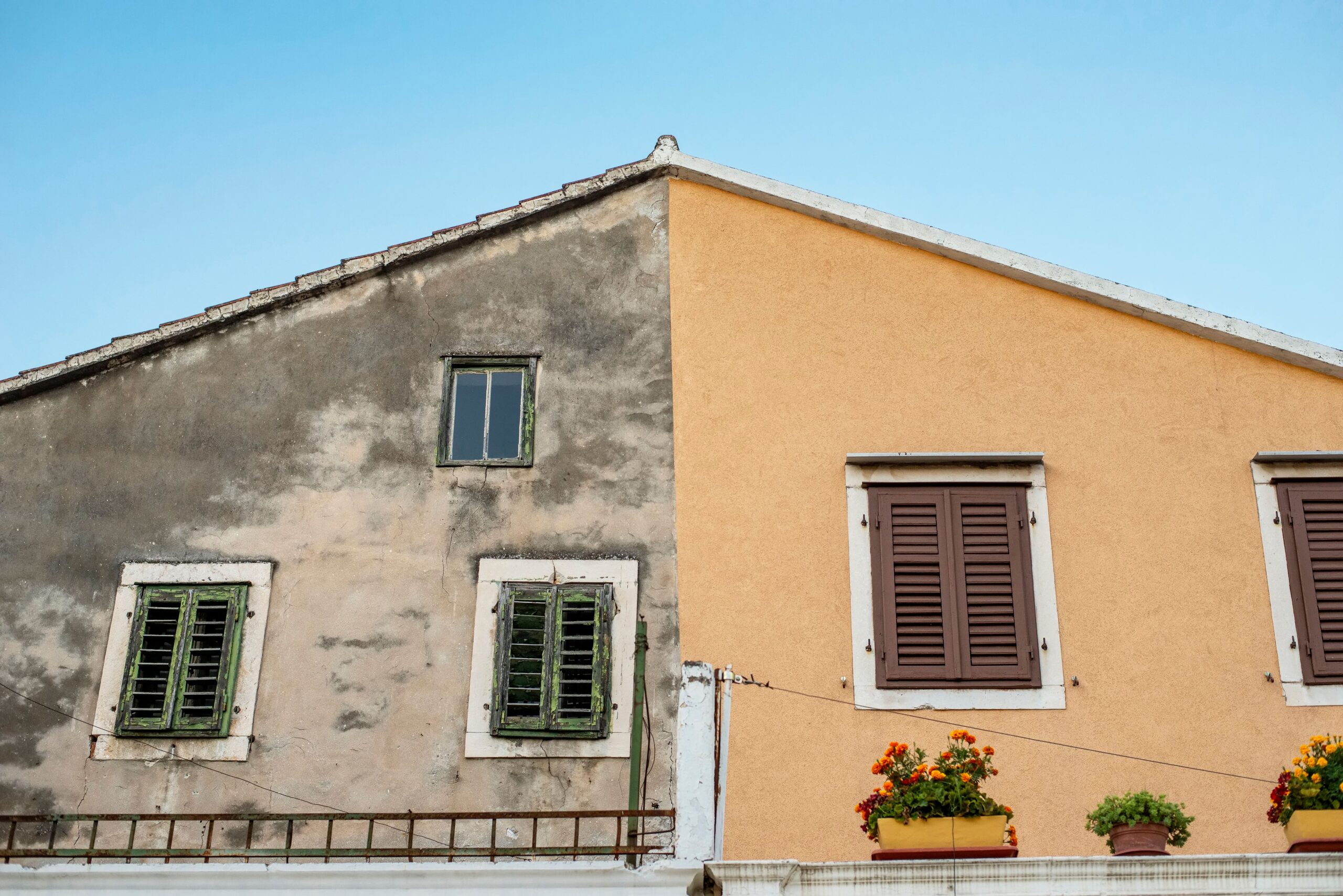 Façade d'immeuble après ravalement